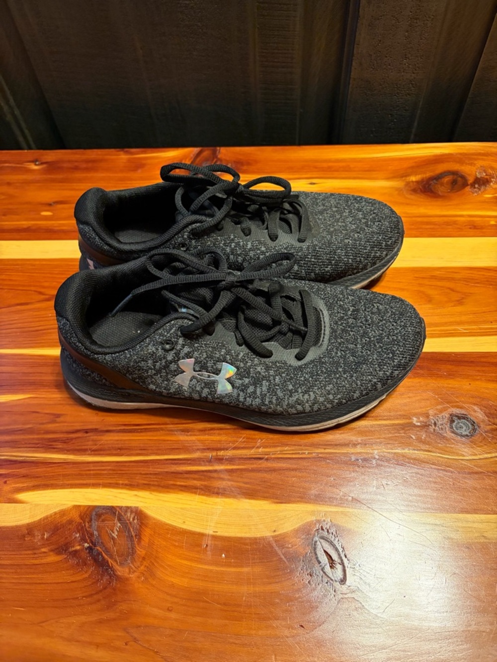 Under Armour Women's Black Heathered Athletic Shoes
